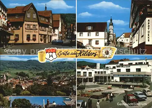 Hilders Rhoen Deutsches Haus Apotheke Kirche Panorama Gemeindezentrum Kat. Hilders