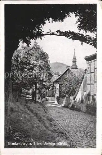 Blankenburg Harz An der Kirche Kat. Blankenburg