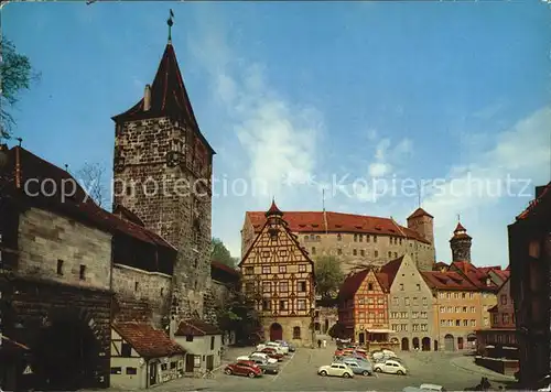 Nuernberg Tiergaertner Turm und Burg Kat. Nuernberg