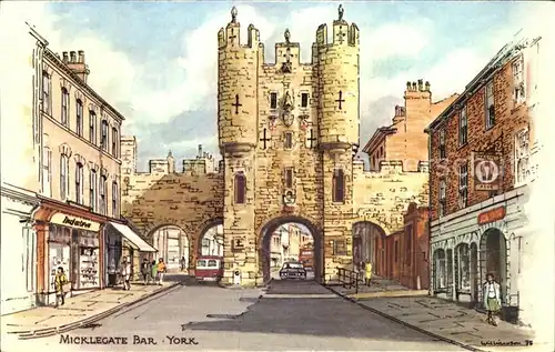 York United Kingdom Micklegate Bar Kat. United Kingdom