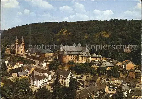 Clervaux Schloss Panorama Kat. Clervaux