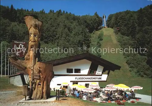 Oberstdorf Sepp Weilers Skiflugschanzen Stube Skiflugschanze Kat. Oberstdorf