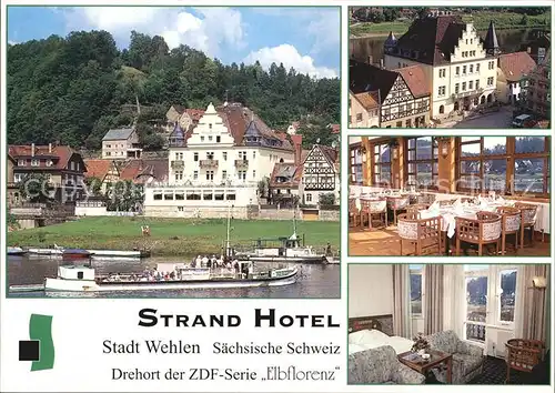 Wehlen Sachsen Strand Hotel ZDF Serie Elbflorenz Kat. Wehlen