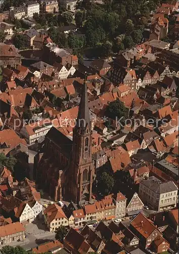 Lueneburg Fliegeraufnahme St. Nicolai Kirche Kat. Lueneburg