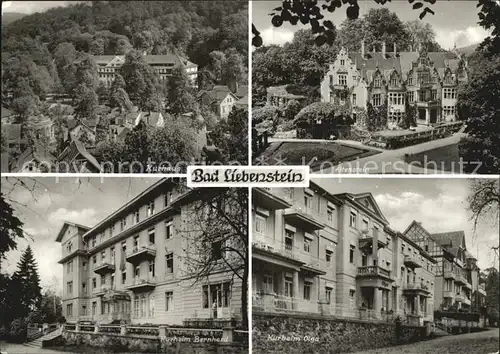 Bad Liebenstein Altenstein Kurheime Olgaund Bernhard Kurhaus Kat. Bad Liebenstein