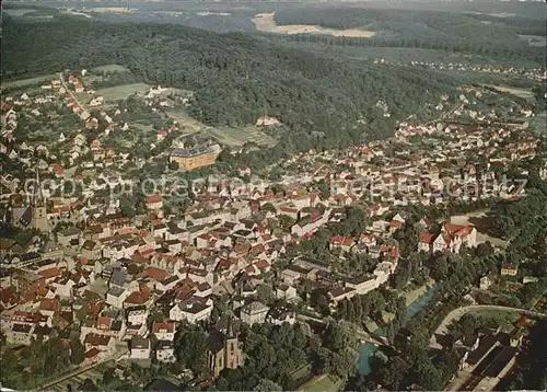 Menden Sauerland Die Stadt im Walde Fliegeraufnahme Kat. Menden (Sauerland)