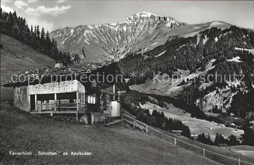 Adelboden Ferienhuesli Schnitten Alpenpanorama Kat. Adelboden