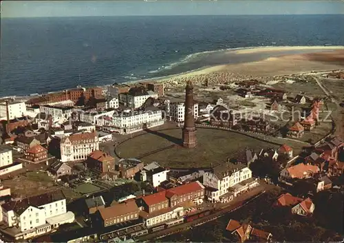 Borkum Nordseebad Leuchtturm Nordseeheilbad Fliegeraufnahme / Borkum /Leer LKR