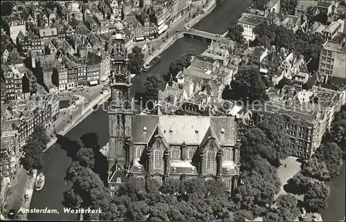 Amsterdam Niederlande Westerkerk Kirche Fliegeraufnahme Kat. Amsterdam