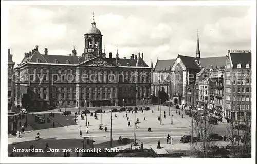 Amsterdam Niederlande Dam met Koninklijk Paleis Koeniglicher Palast Kat. Amsterdam