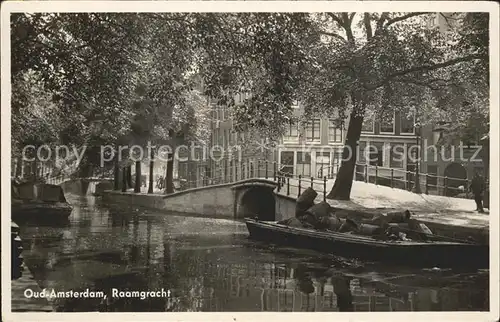 Oud Amsterdam Raamgracht Kahn Kat. Amsterdam