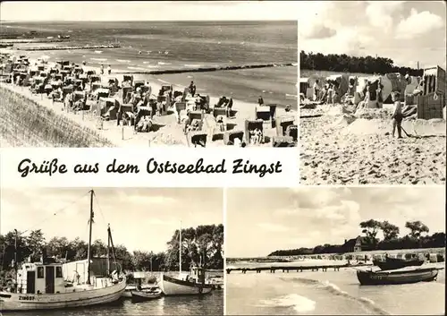 Zingst Ostseebad Strand Hafen Kat. Zingst Darss