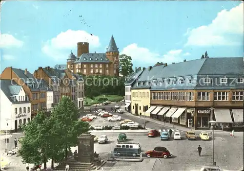 Mayen Marktplatz mit Genovevaburg Kat. Mayen