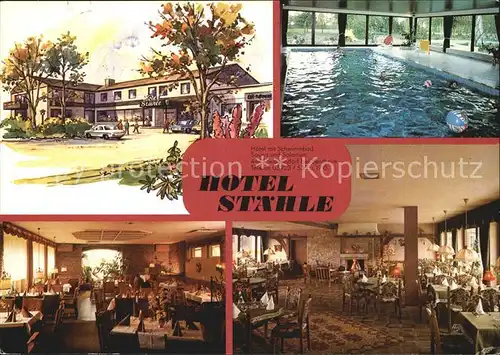 Suddendorf Hotel Staehle Hallenbad Gastraeume Kat. Suddendorf