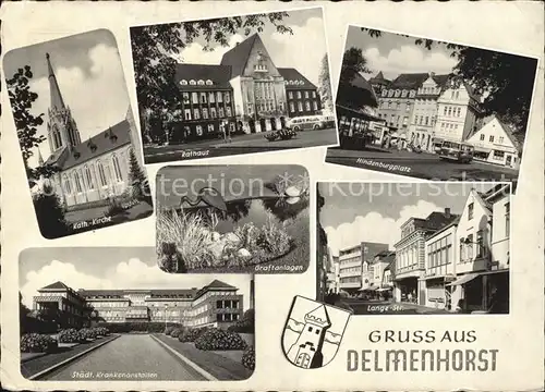 Delmenhorst Hindenburgplatz Rathaus Lange Strasse Kat. Delmenhorst