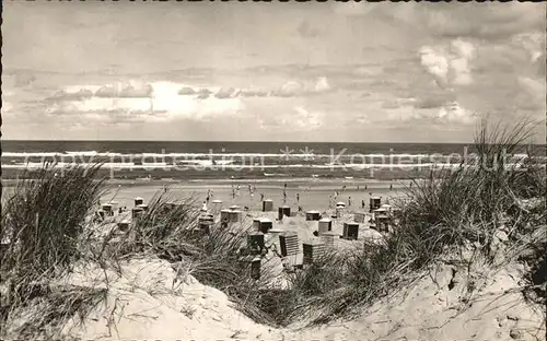 Juist Nordseebad Duenen Strand und Meer Kat. Juist