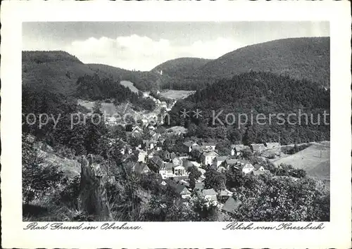 Bad Grund Blick vom Knesebeck Kat. Bad Grund (Harz)