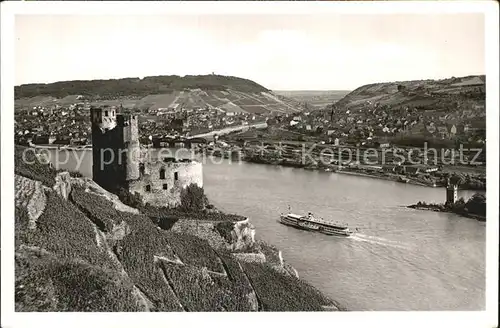 Bingen Rhein Ruine Ehrenfels Maeuseturm  Kat. Bingen am Rhein