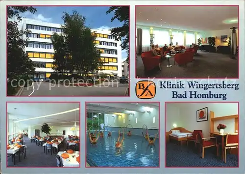 Bad Homburg Klinik Wingertsberg Restaurant Hallenbad Foyer Kat. Bad Homburg v.d. Hoehe