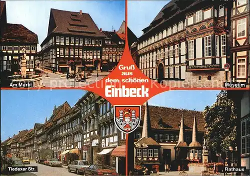 Einbeck Niedersachsen Markt Museum Tiedexer Strasse Rathaus Kat. Einbeck