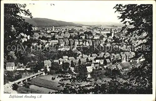 Arnsberg Westfalen Panorama Kat. Arnsberg