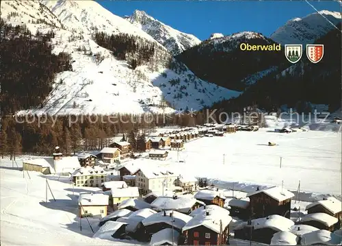 Oberwald VS mit Skigebiet Hungerberg Saashoerner Mettligrat Kat. Oberwald