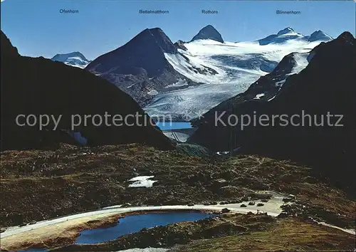 Nufenenpass mit Griessee und Griesgletscher / Nufenen /Rg. Ulrichen