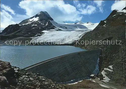 Nufenenpass Gries Stausee Griesgletscher und Binnenhorn / Nufenen /Rg. Ulrichen