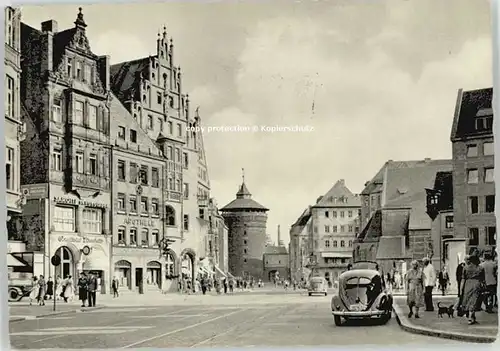 Nuernberg Nuernberg Mittelfranken Koenigstrasse Koenigstor x 1957 / Nuernberg /Nuernberg Stadtkreis