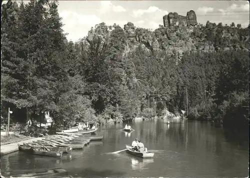 Saechsische Schweiz Amselsee Lokomotive Kurort Rathen