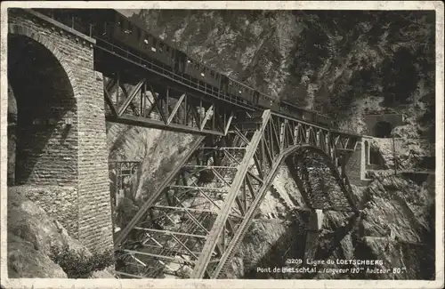 Loetschbergbahn Pont de Bietschtal /  /