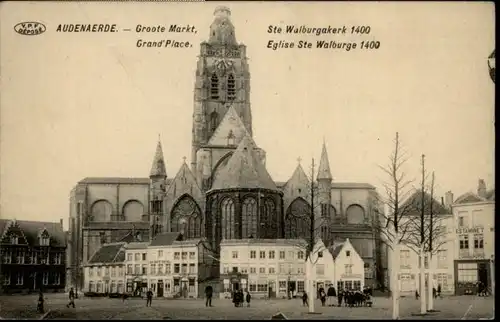 Oudenaarde Audenaerde Groote Markt Grand Place Ste. Walburgakerk Eglise Ste. Walburge * /  /