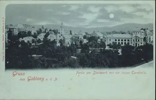 Gablonz Neisse Tschechien Stadtpark Turnhalle * / Jablonec nad nisou /