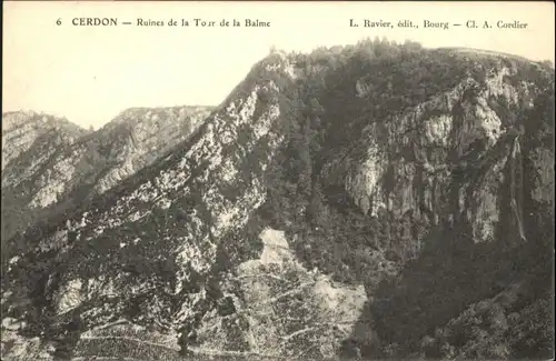 Cerdon Nantua Ruines de la Tour de la Balme * / Cerdon /Arrond. de Nantua