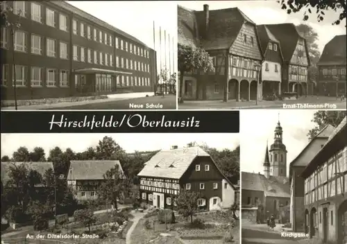 Hirschfelde Sachsen Schule Ernst-Thaelmann-Platz Kirchgasse x / Hirschfelde Zittau /Goerlitz LKR