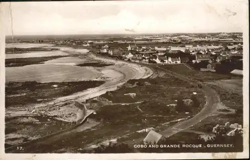 Guernsey Channel Islands Cobo and Grande Rocque x / Guernsey /