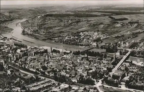 Ochsenfurt Bruecke Fliegeraufnahme  / Ochsenfurt /Wuerzburg LKR