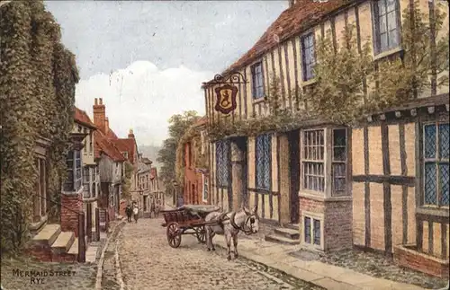 Rye East Sussex Mermaid Street Esel / East Sussex /Rother