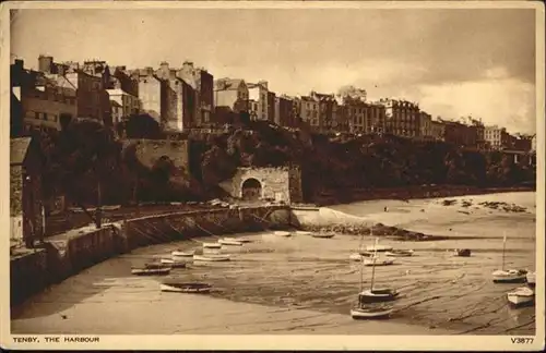 Tenby Harbour Schiff / Pembrokeshire /South West Wales