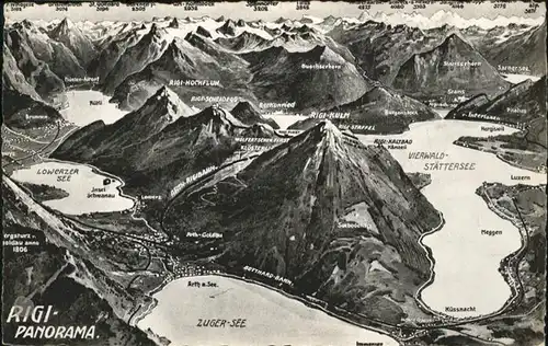Rigi Hochflue Fliegeraufnahme  / Rigi Hochflue /Rg. Rigi