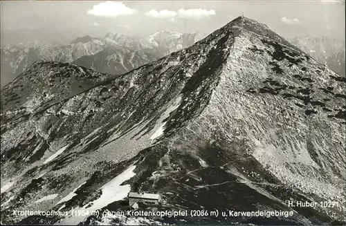 Weilheim Oberbayern Krottenkopfgipfel Krottenkopfhaus Karwendelgebirge / Weilheim i.OB /Weilheim-Schongau LKR