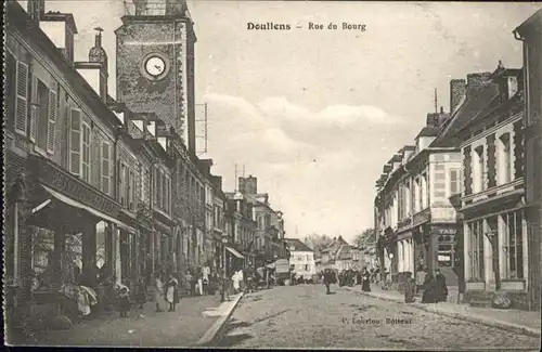 Doullens Somme Rue du Bourg / Doullens /Arrond. d Amiens