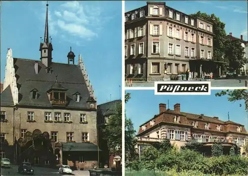 Poessneck Rathaus
Posthirsch-Hotel
Erholungsheim Dr. I. P. Semmelweis / Poessneck /Saale-Orla-Kreis LKR