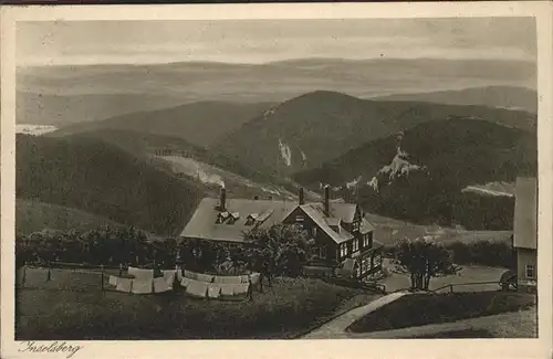 Grosser Inselsberg Blick vom Inselberg HOtel Gotha / Brotterode /Schmalkalden-Meiningen LKR