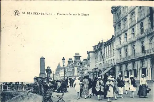 Blankenberghe promenade sur la Digue