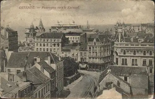 aw02229 Ostende Flandre Panorama vers le Kursaal Kategorie.  Alte Ansichtskarten