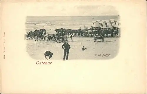 aw01415 Ostende Flandre Plage Kategorie.  Alte Ansichtskarten