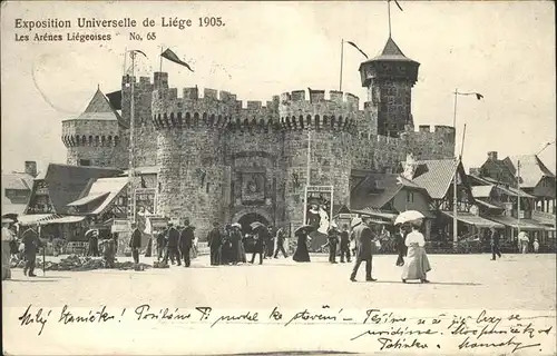 aw01025 Liege Luettich Exposition Universelle de Liege 1905 Kategorie. Luettich Alte Ansichtskarten