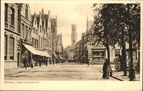 Bruegge West-Vlaanderen Sablonstrasse Feldpostkarte Kat. 