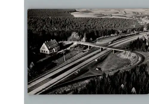 Rimberg Bad Hersfeld Fliegeraufnahme, Autobahn-Rasthaus / Bad Hersfeld /Hersfeld-Rotenburg LKR